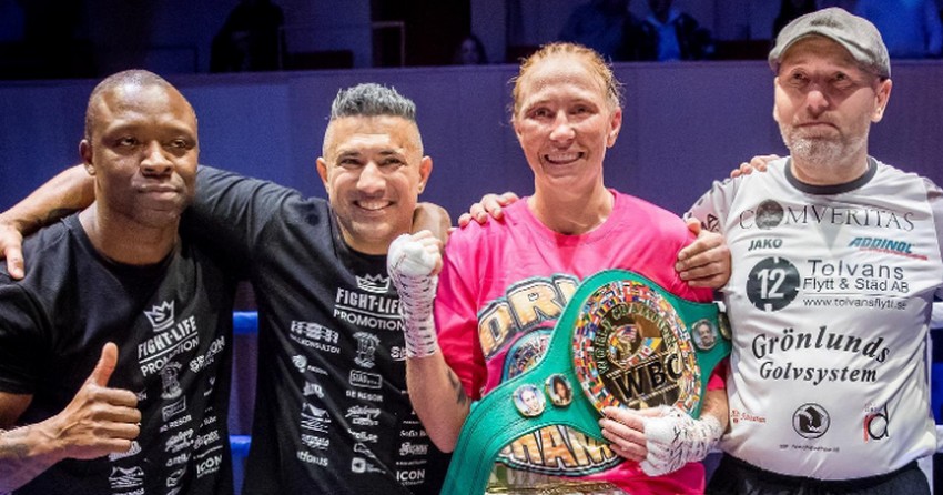 Patricia Berghult, championne du monde féminine WBC