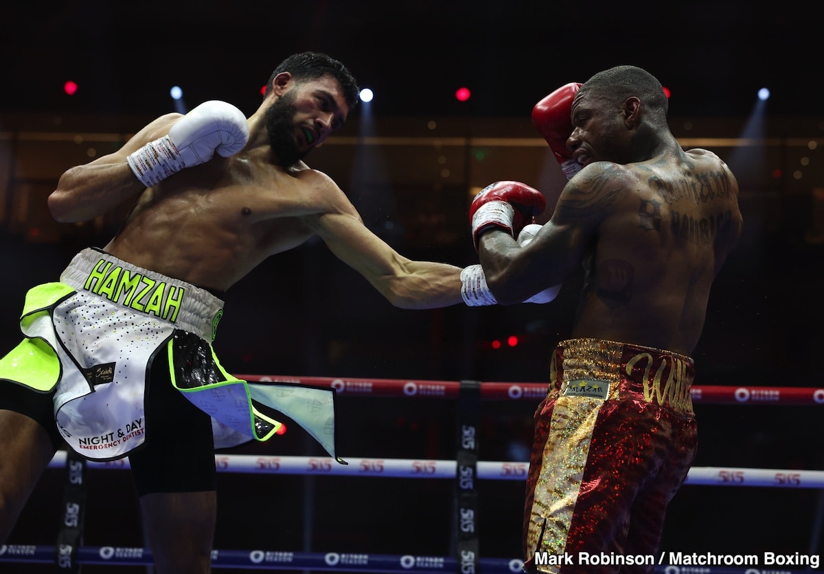 Image : Résultats de boxe : Hamzah Sheeraz démolit Ammo Williams dans WBC Middleweight Eliminator