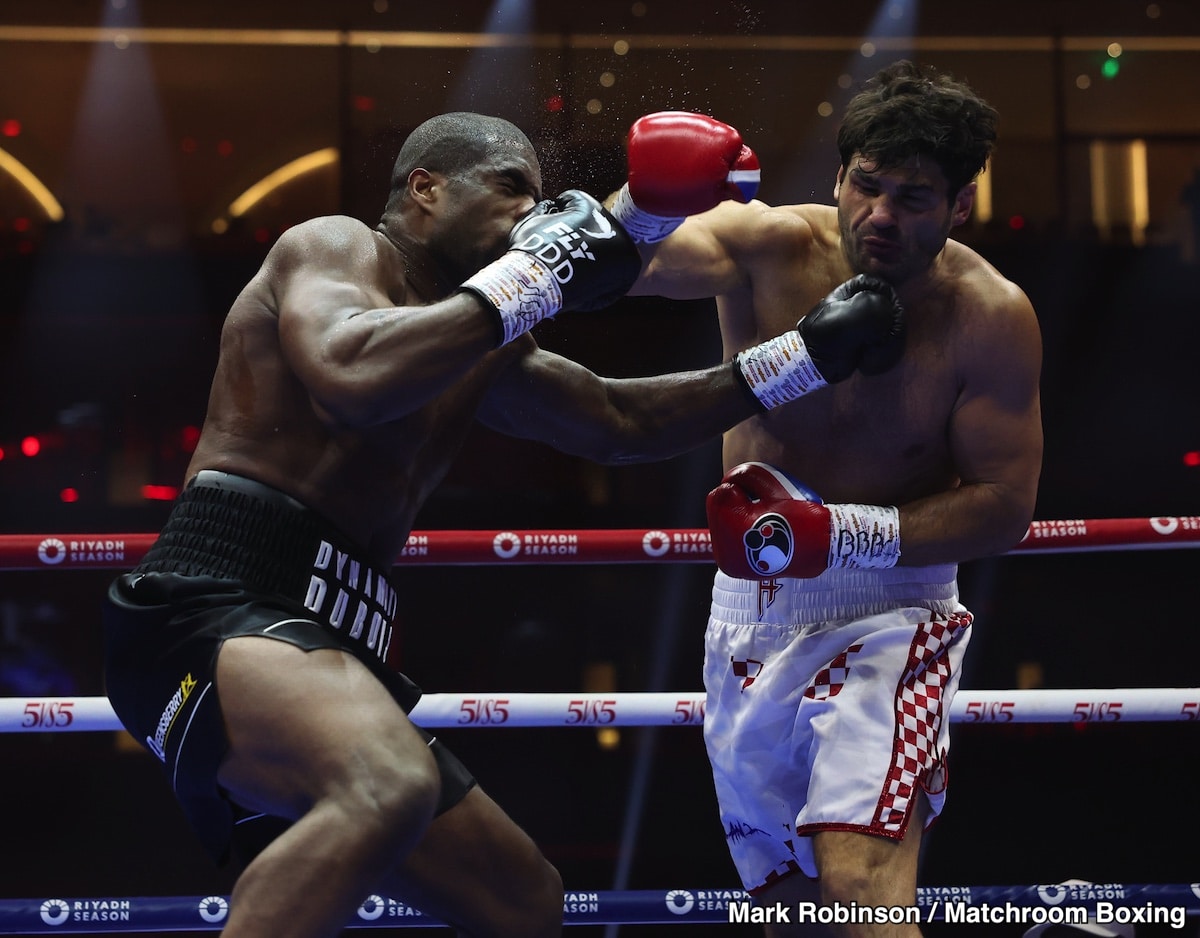 Image : Résultats de boxe : Dubois fait exploser Hrgovic pour remporter le titre intérimaire des poids lourds IBF