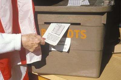 Casting Vote into ballot box