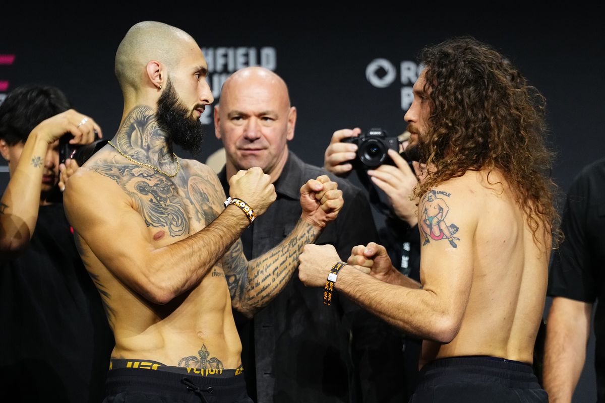 UFC Fight Night : Pesée cérémonielle entre Moreno et Albazi